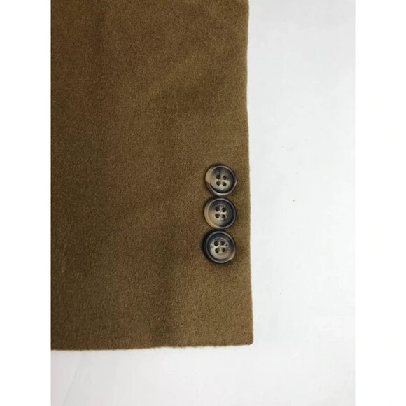 Vito Rufolo Mens Brown Pockets Long Sleeve Notch Collared Blazer Jacket Size L - Picture 4 of 10